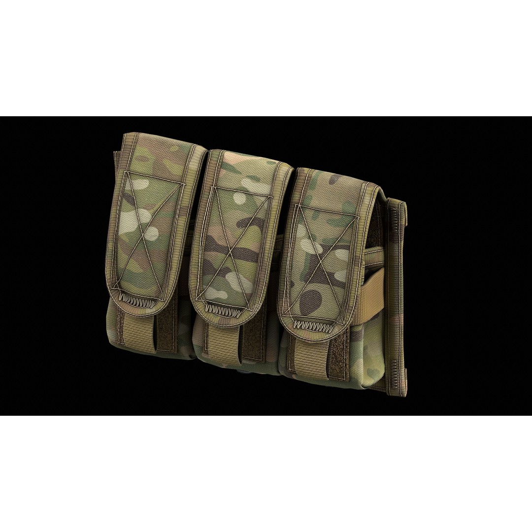 Riple Flashbang Pouch 3D Model – Low Poly Game Asset, FBX, PBR Textures - View 9