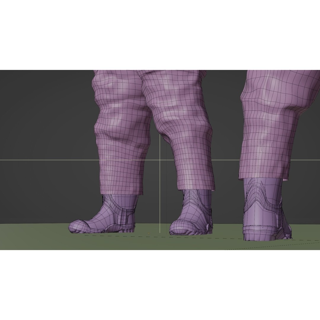 Hazmat NBC Suit 3D Model – Rigged High Poly Character, FBX, Blender