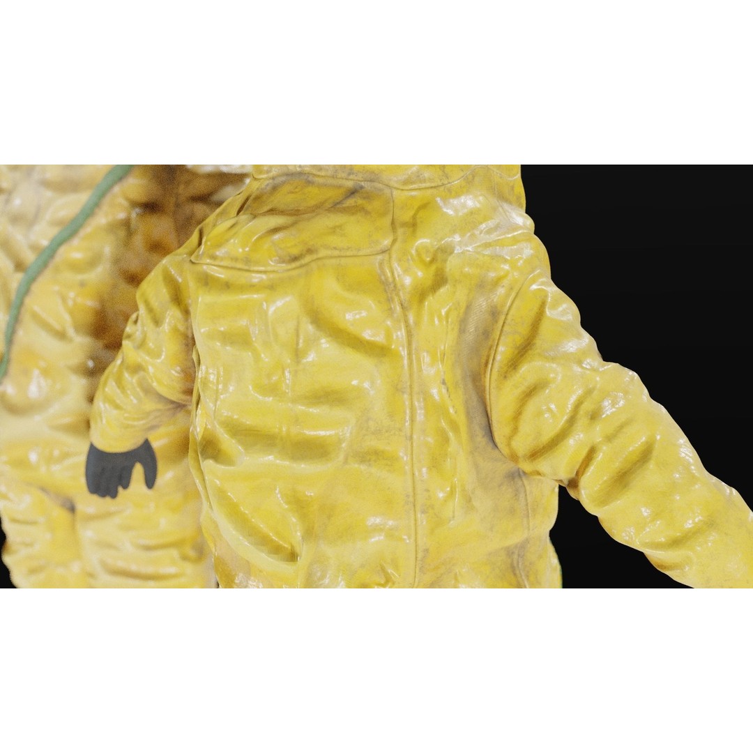 Hazmat NBC Suit 3D Model – Rigged High Poly Character, FBX, Blender - View 19