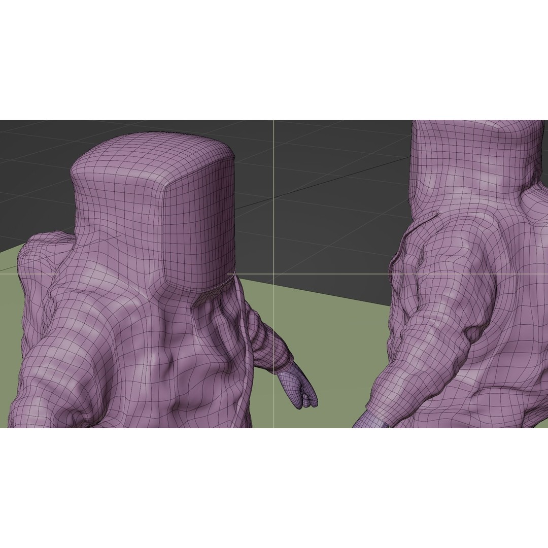 Hazmat NBC Suit 3D Model – Rigged High Poly Character, FBX, Blender - View 37