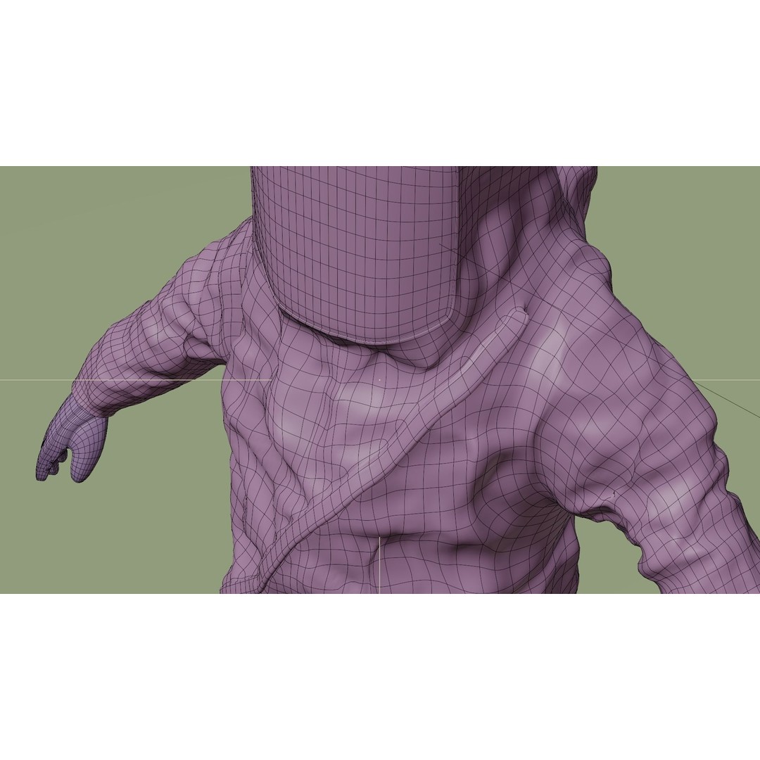 Hazmat NBC Suit 3D Model – Rigged High Poly Character, FBX, Blender - View 40