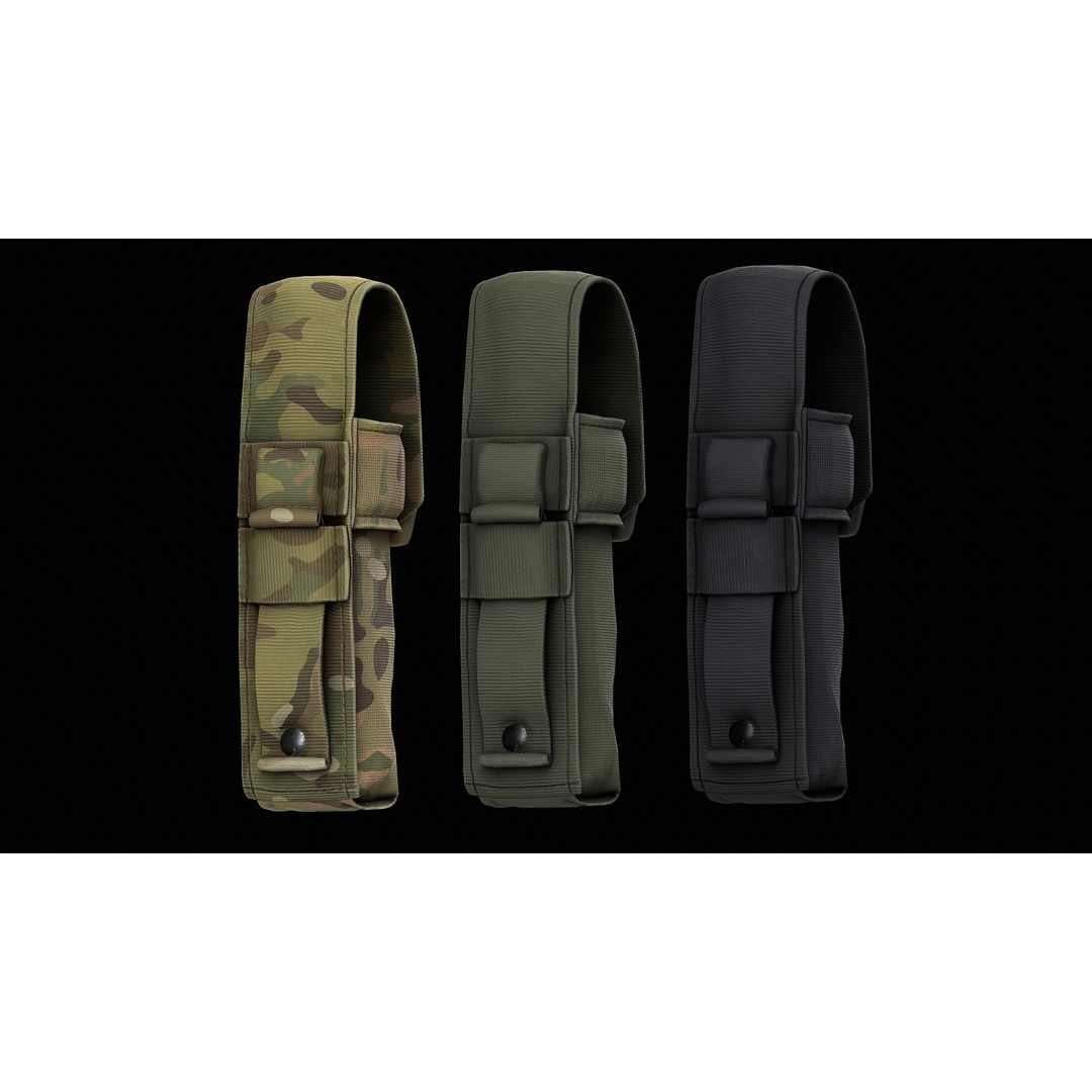 BLACKHAWK STRIKE Flashbang Pouch 3D Model – Low Poly Game Asset, FBX - View 4