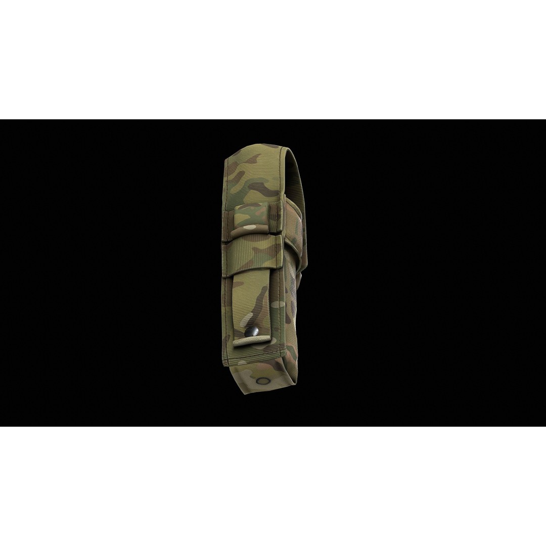BLACKHAWK STRIKE Flashbang Pouch 3D Model – Low Poly Game Asset, FBX - View 9