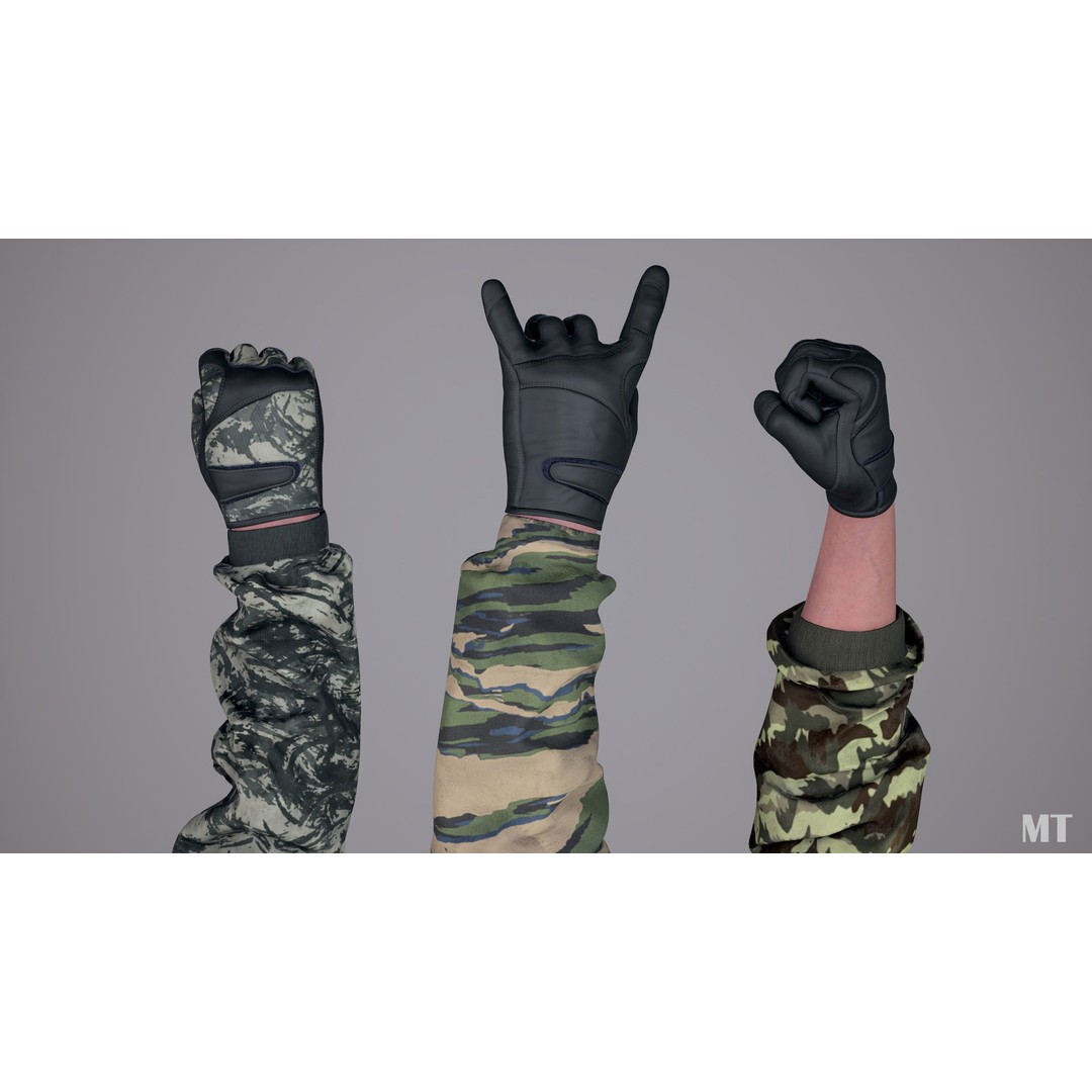 Realistic FPS Arms 3D Model – Low Poly Rigged Asset for Unreal Engine - View 17