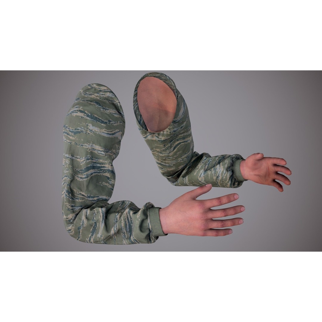 Realistic FPS Arms 3D Model – Low Poly Rigged Asset for Unreal Engine - View 18
