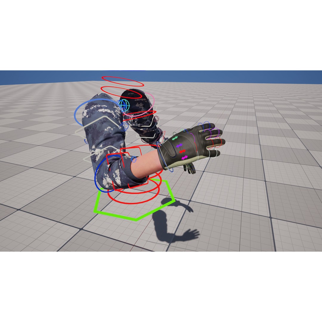 Realistic FPS Arms 3D Model – Low Poly Rigged Asset for Unreal Engine - View 31