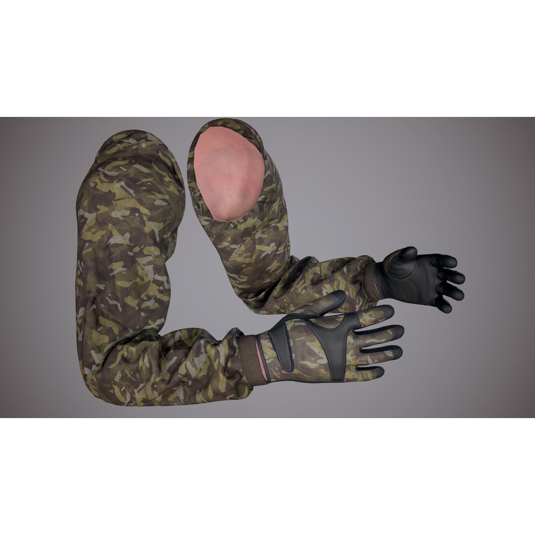 Realistic FPS Arms 3D Model – Low Poly Rigged Asset for Unreal Engine - View 36