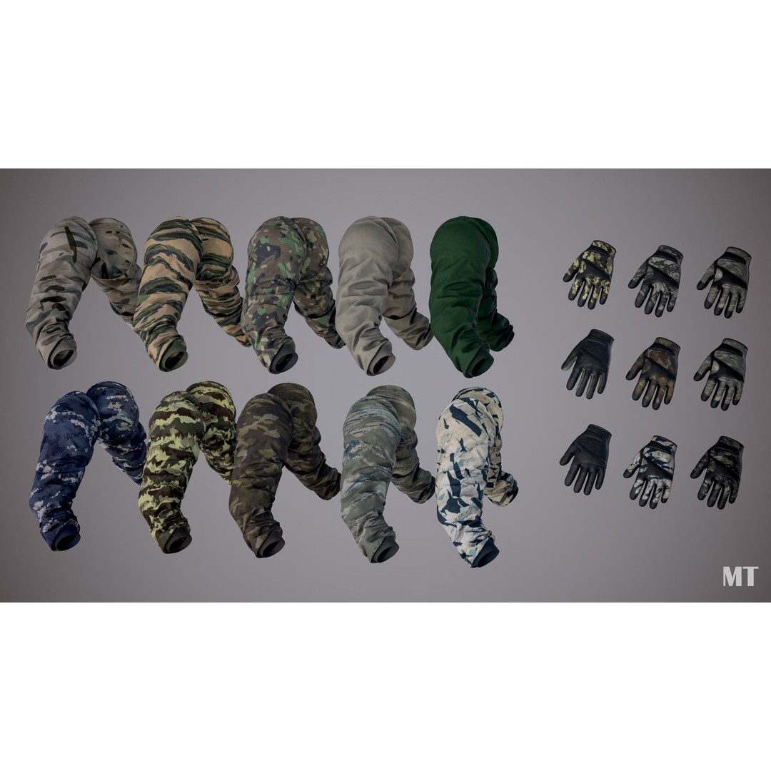 Realistic FPS Arms 3D Model – Low Poly Rigged Asset for Unreal Engine - View 5