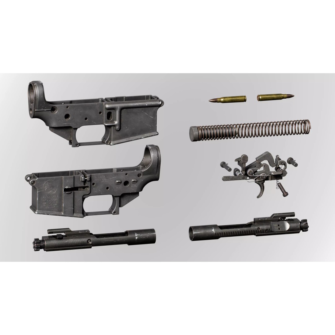 AR15 M4A1 3D Model – Low-Poly Customizable Game Asset, FBX - View 10