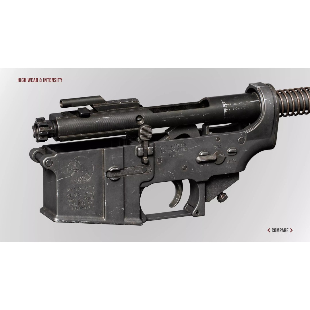 AR15 M4A1 3D Model – Low-Poly Customizable Game Asset, FBX - View 22