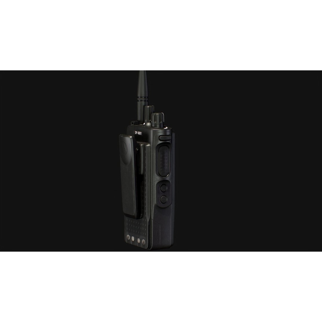 Motorola DP 4801 Radio 3D Model – Low Poly Game Asset, FBX - View 11