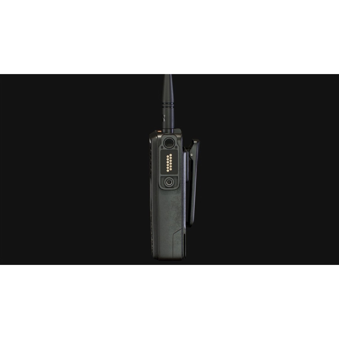 Motorola DP 4801 Radio 3D Model – Low Poly Game Asset, FBX - View 7