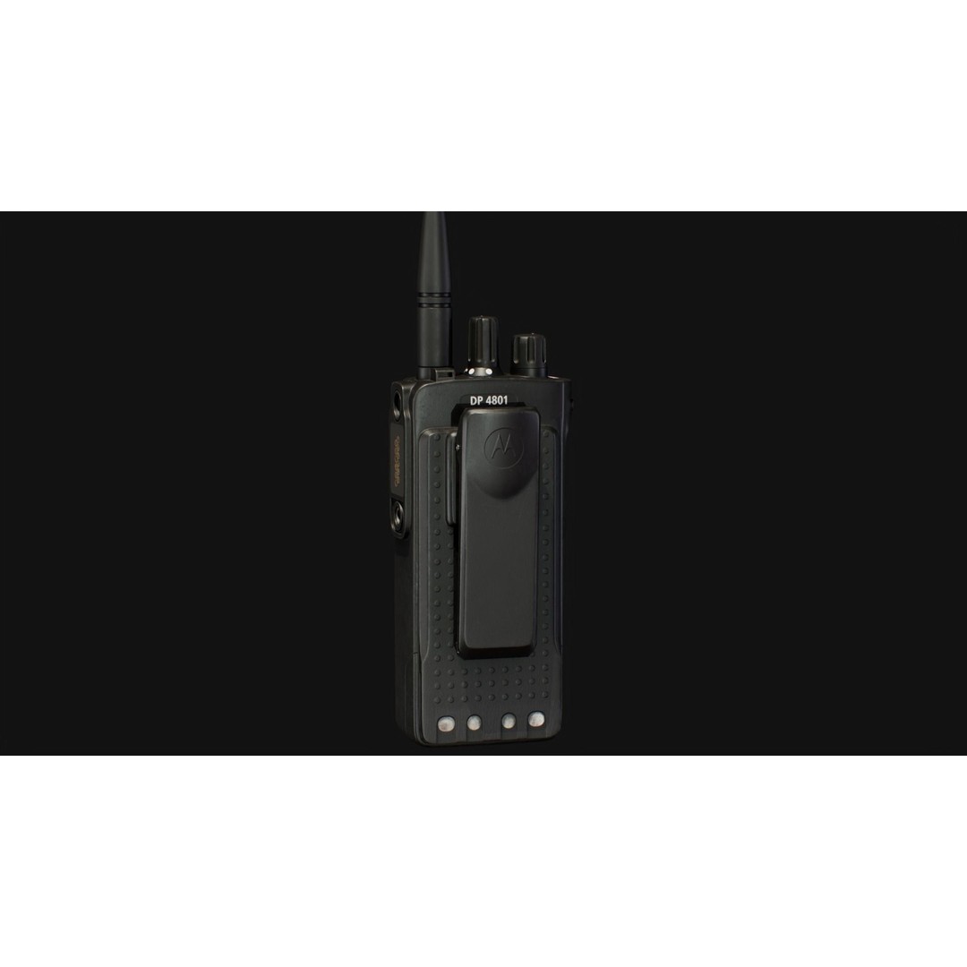 Motorola DP 4801 Radio 3D Model – Low Poly Game Asset, FBX - View 9