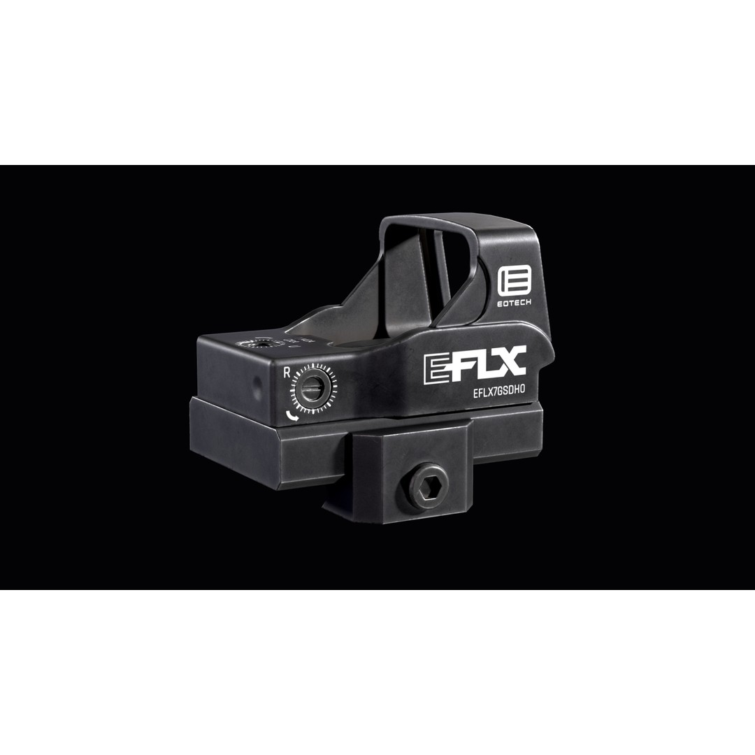 EOTECH EFLX 3D Model – Low Poly Red Dot Sight, Game Ready FBX - View 10