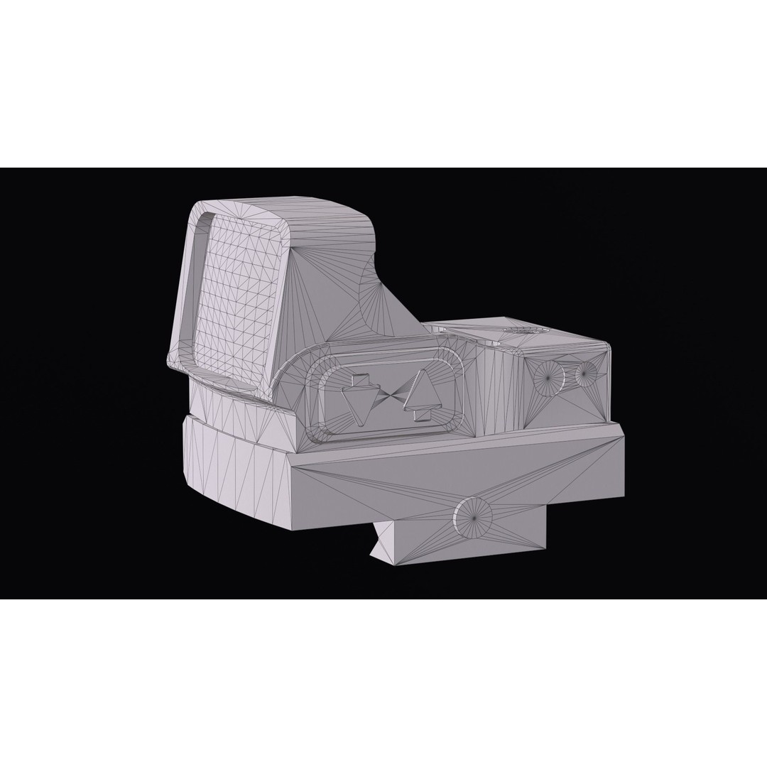 EOTECH EFLX 3D Model – Low Poly Red Dot Sight, Game Ready FBX - View 17