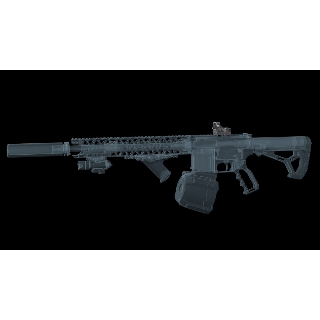 EOTECH EFLX 3D Model – Low Poly Red Dot Sight, Game Ready FBX - View 3