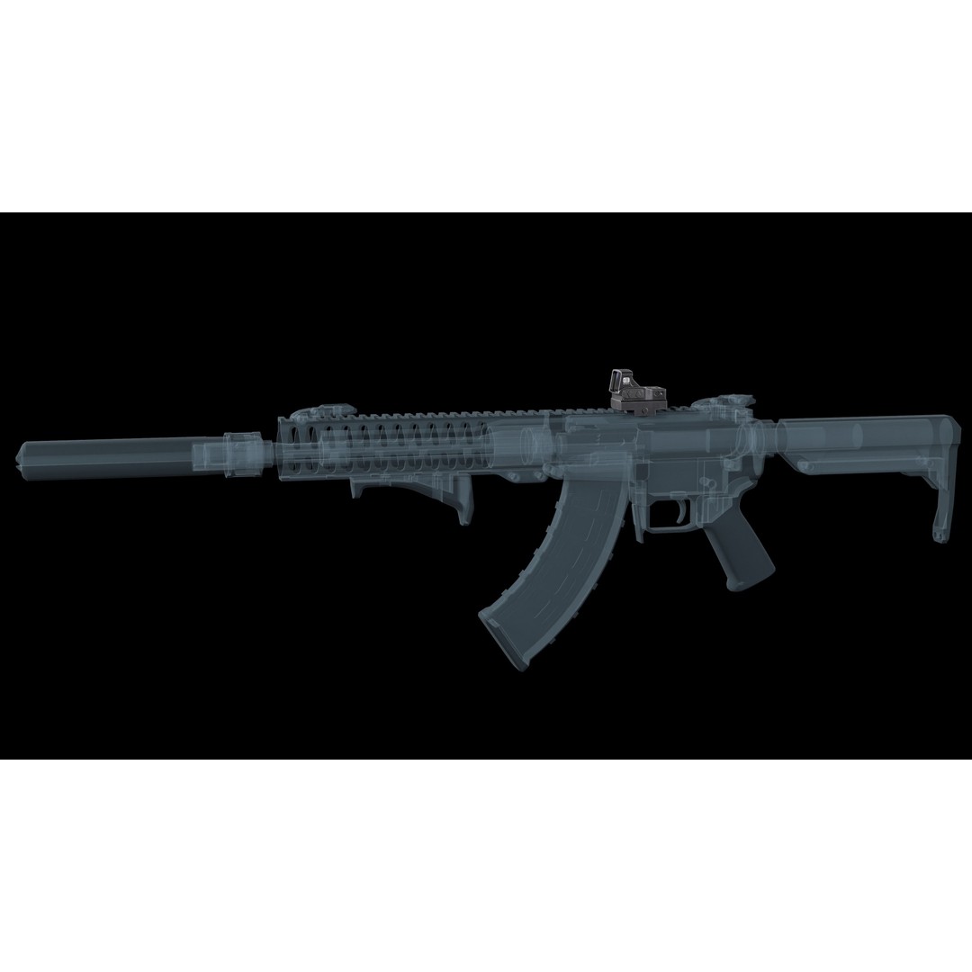 EOTECH EFLX 3D Model – Low Poly Red Dot Sight, Game Ready FBX - View 5