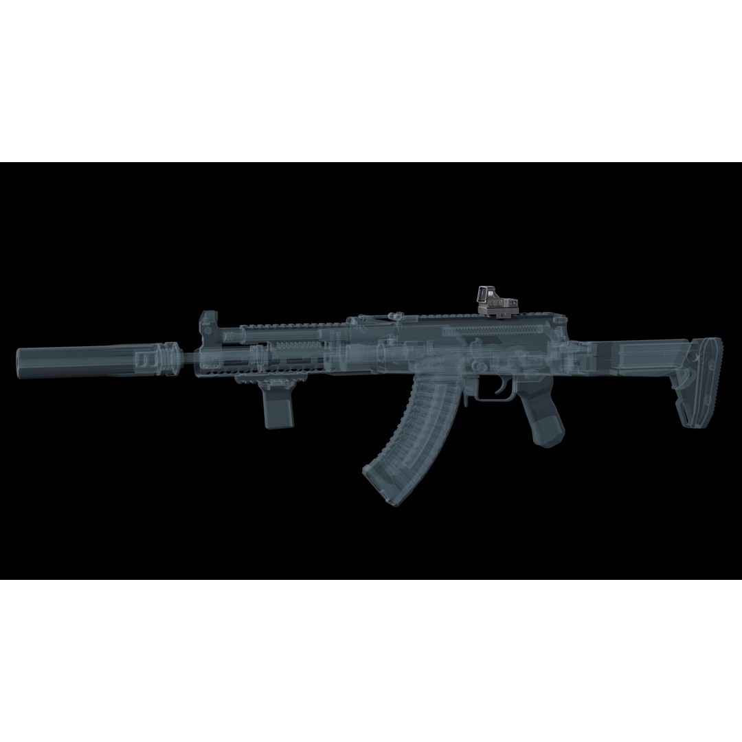 EOTECH EFLX 3D Model – Low Poly Red Dot Sight, Game Ready FBX - View 6