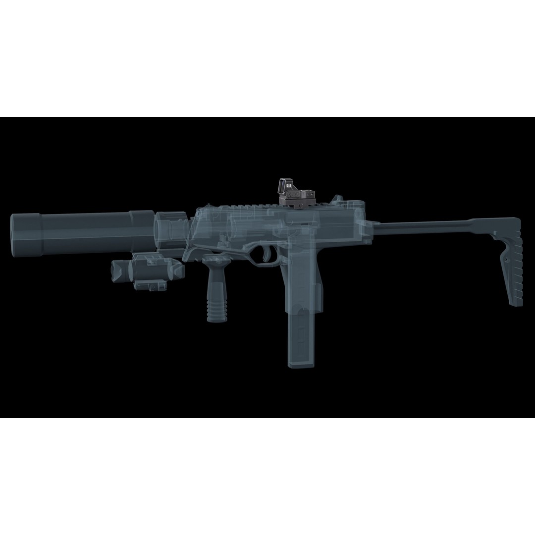 EOTECH EFLX 3D Model – Low Poly Red Dot Sight, Game Ready FBX - View 8