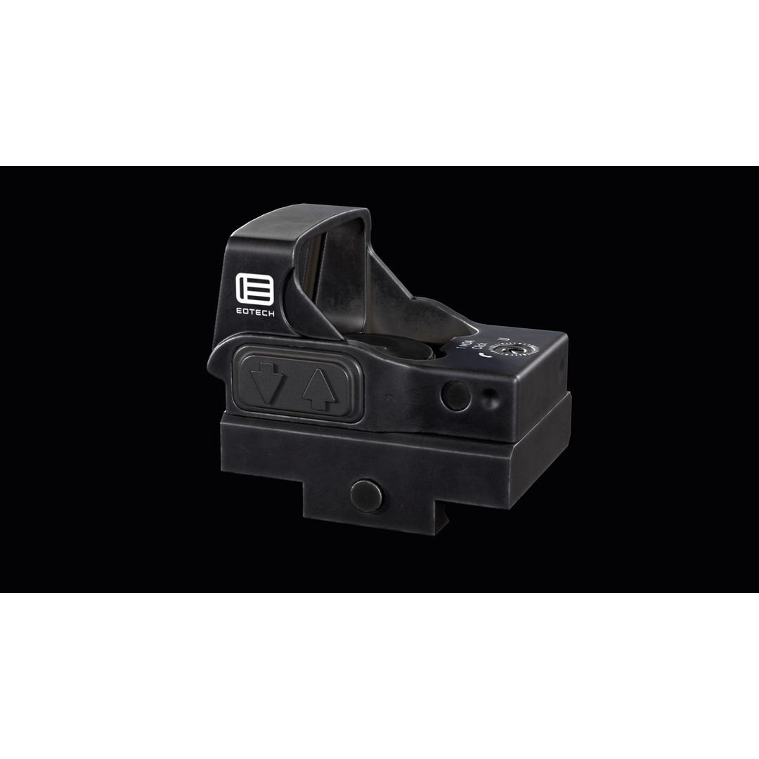 EOTECH EFLX 3D Model – Low Poly Red Dot Sight, Game Ready FBX - View 9
