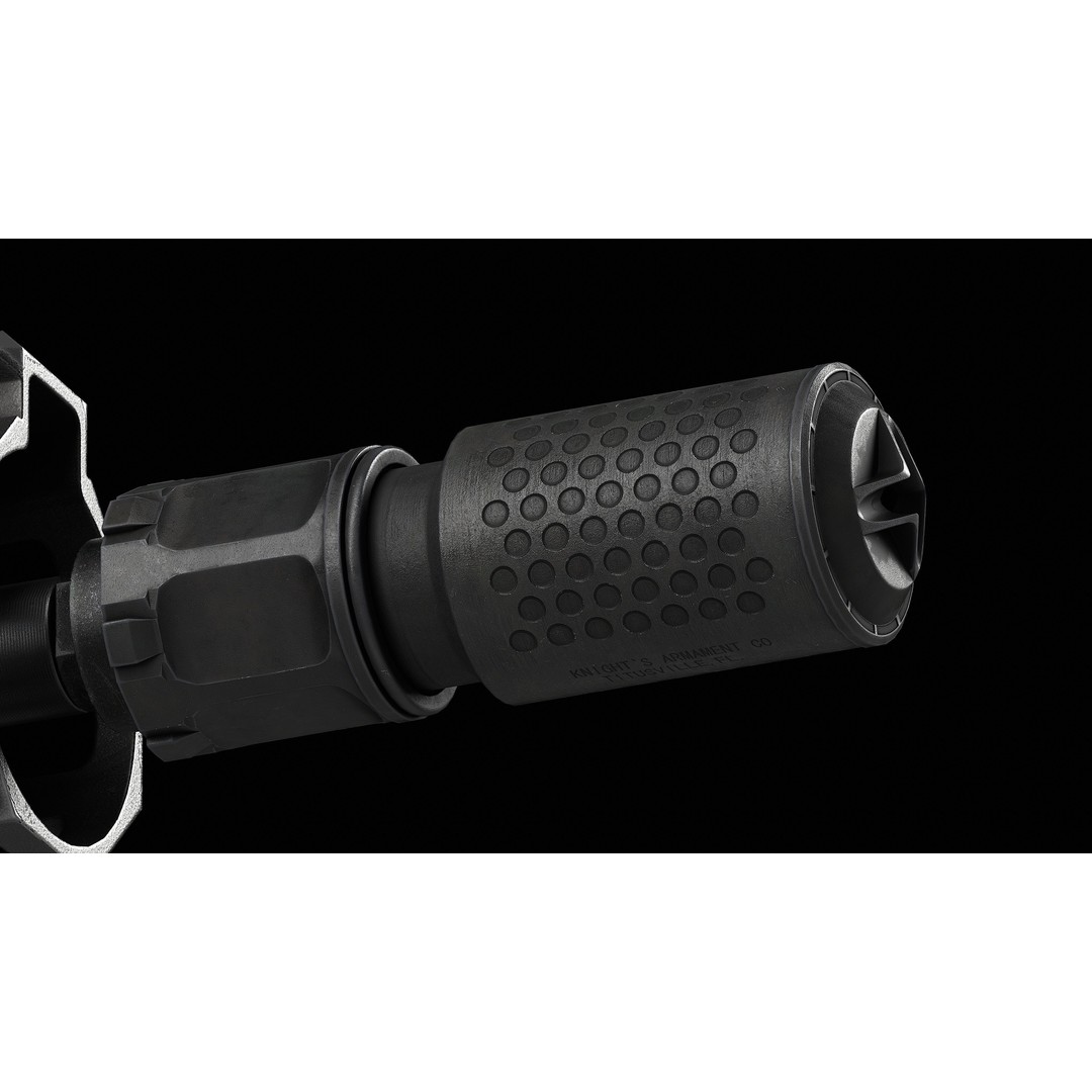 KAC Suppressor QDC MCQ-PRT 3D Model – Low Poly Game Ready Asset, FBX, OBJ - View 7