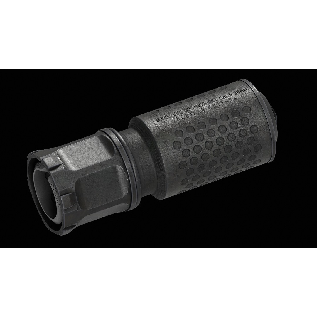 KAC Suppressor QDC MCQ-PRT 3D Model – Low Poly Game Ready Asset, FBX, OBJ - View 8