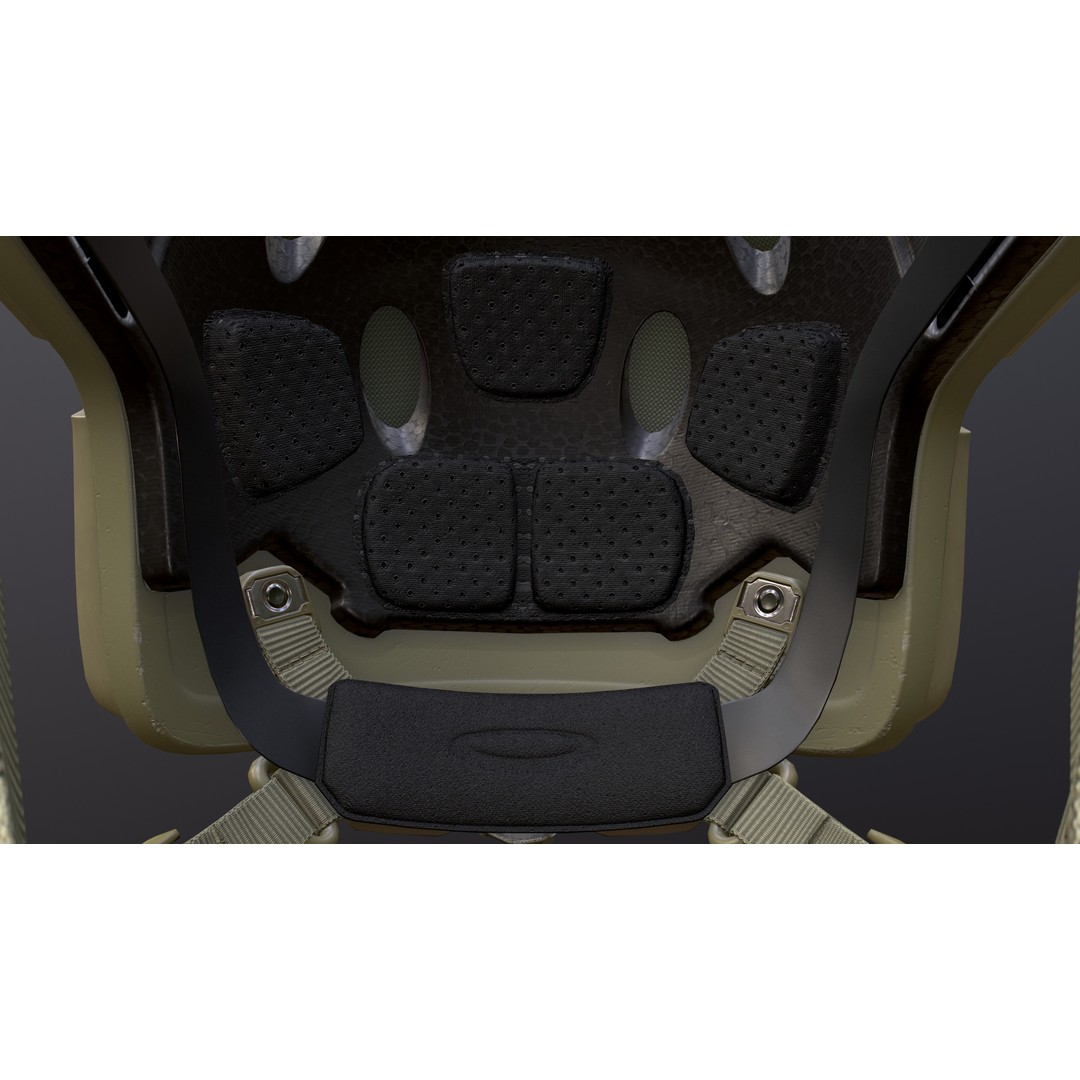 FAST Helmet 3D Model – Low Poly Game-Ready Tactical Asset, FBX - View 16