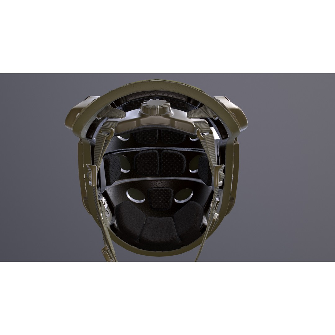 FAST Helmet 3D Model – Low Poly Game-Ready Tactical Asset, FBX - View 18