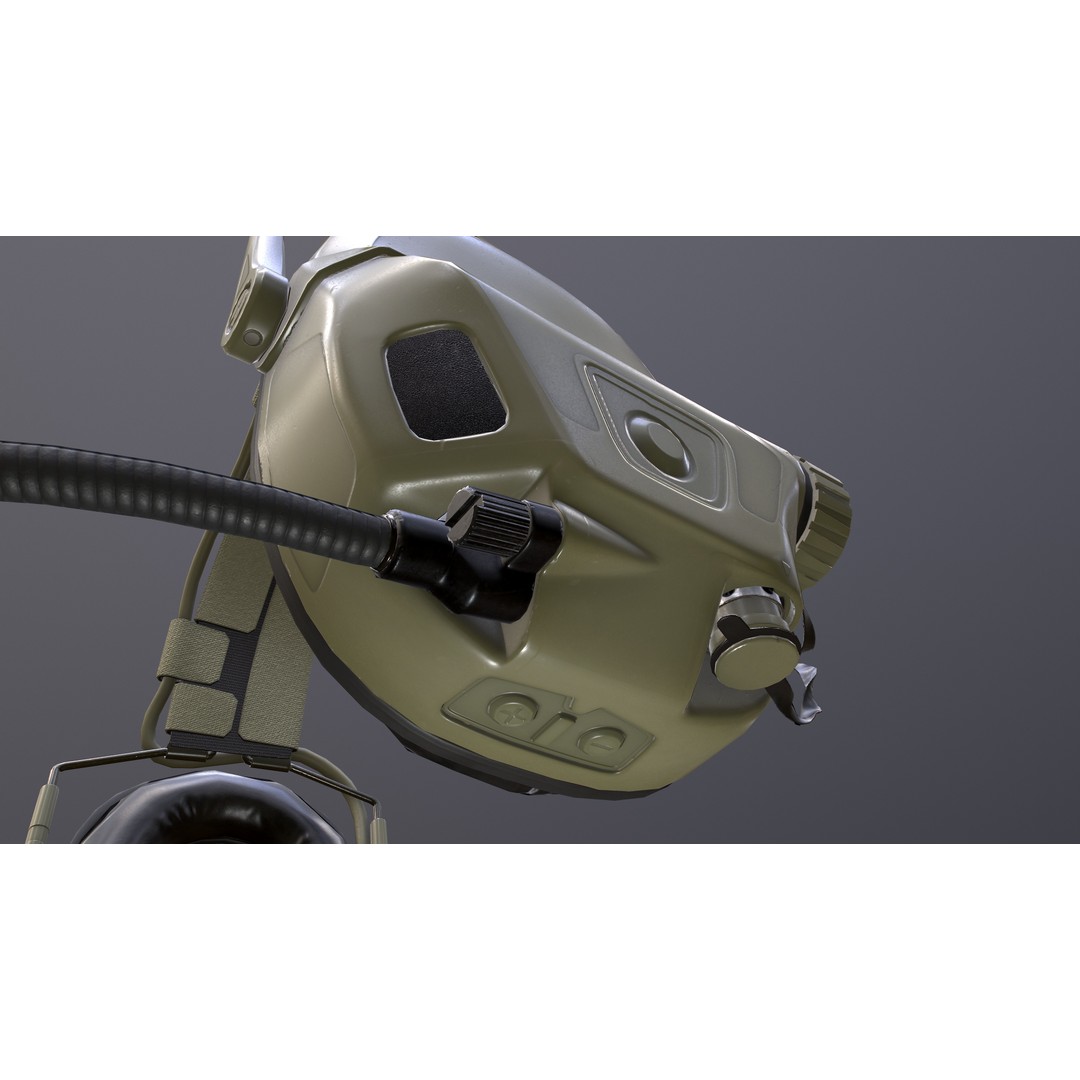 FAST Helmet 3D Model – Low Poly Game-Ready Tactical Asset, FBX - View 30