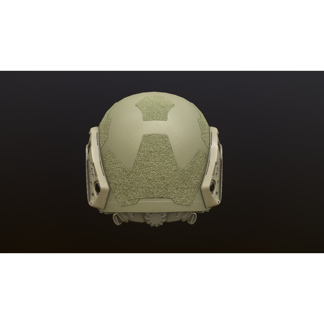 FAST Helmet 3D Model – Low Poly Game-Ready Tactical Asset, FBX - View 7