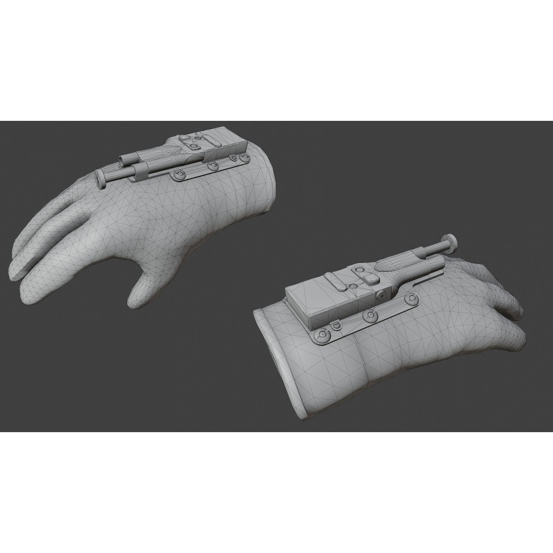 Sedgley OSS Fist Gun 3D Model – Low Poly Game Ready Weapon, FBX