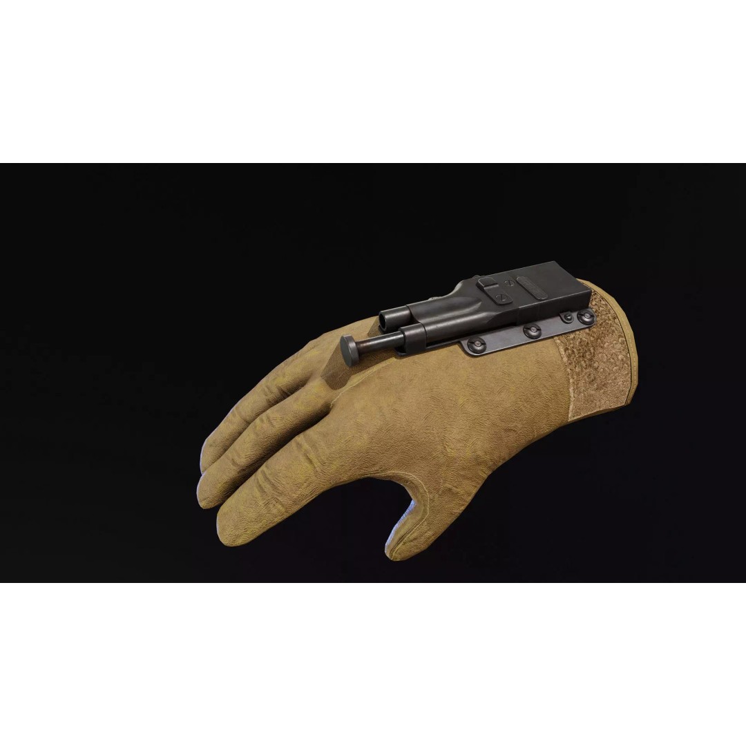 Sedgley OSS Fist Gun 3D Model – Low Poly Game Ready Weapon, FBX - View 2