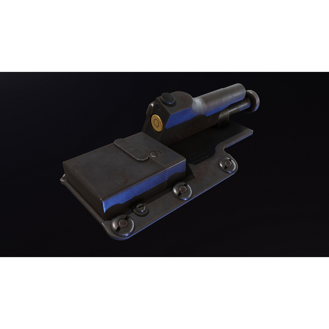 Sedgley OSS Fist Gun 3D Model – Low Poly Game Ready Weapon, FBX - View 8