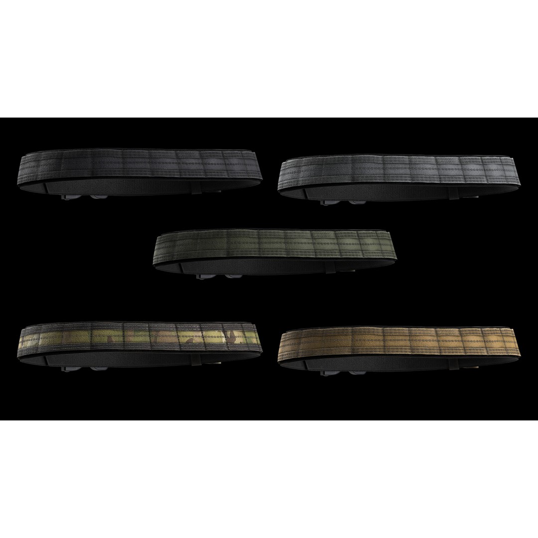 TYR Tactical Gunfighter Belt & Senshi Belt 3D Model – Low Poly Game Asset, FBX - View 27