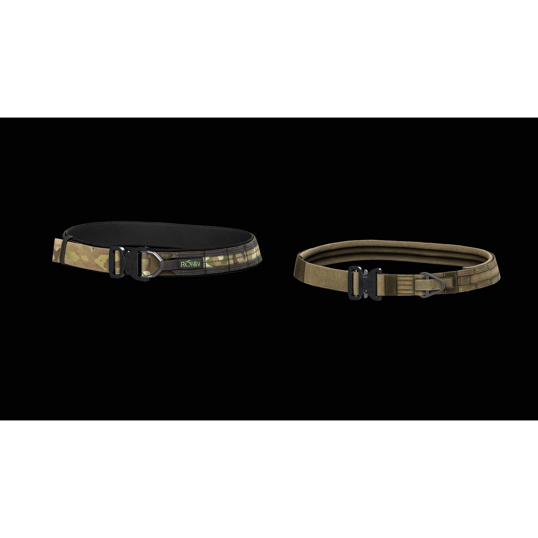 TYR Tactical Gunfighter Belt & Senshi Belt 3D Model – Low Poly Game Asset, FBX - View 3