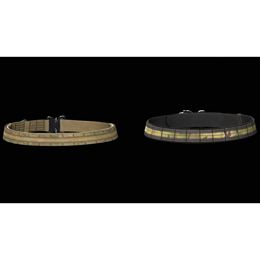 TYR Tactical Gunfighter Belt & Senshi Belt 3D Model – Low Poly Game Asset, FBX - View 4