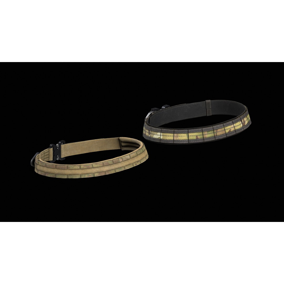 TYR Tactical Gunfighter Belt & Senshi Belt 3D Model – Low Poly Game Asset, FBX - View 5
