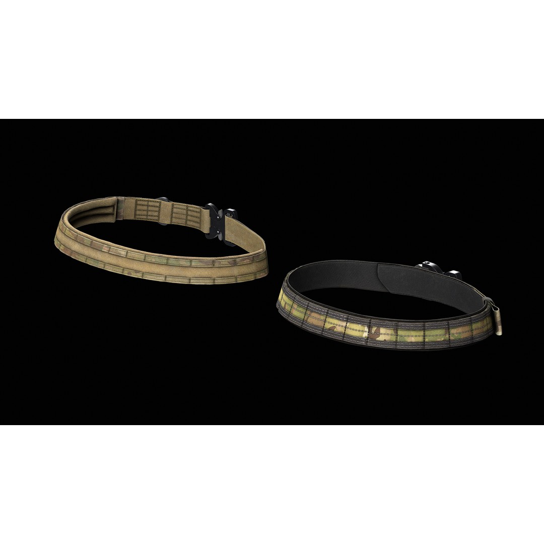 TYR Tactical Gunfighter Belt & Senshi Belt 3D Model – Low Poly Game Asset, FBX - View 6