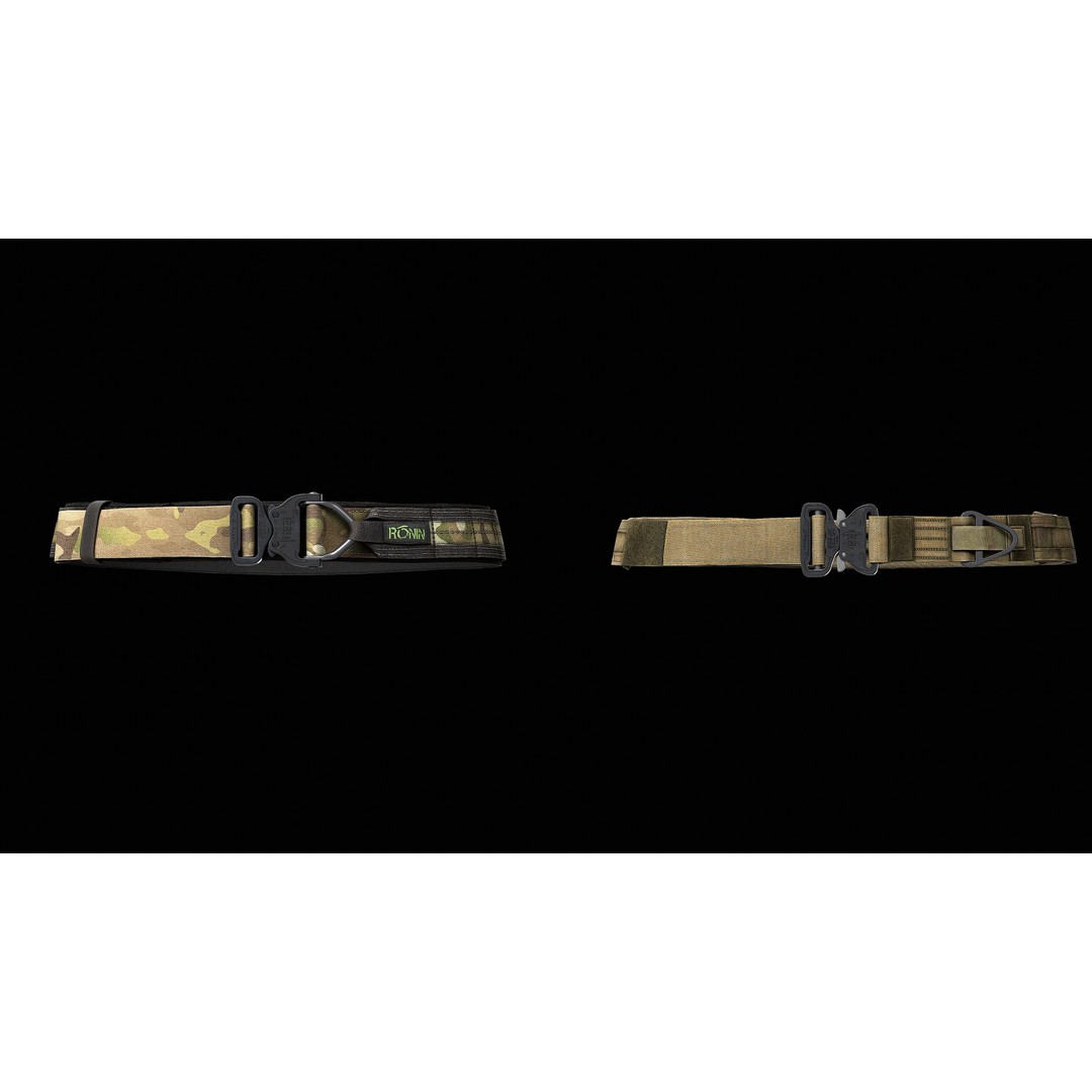 TYR Tactical Gunfighter Belt & Senshi Belt 3D Model – Low Poly Game Asset, FBX - View 7