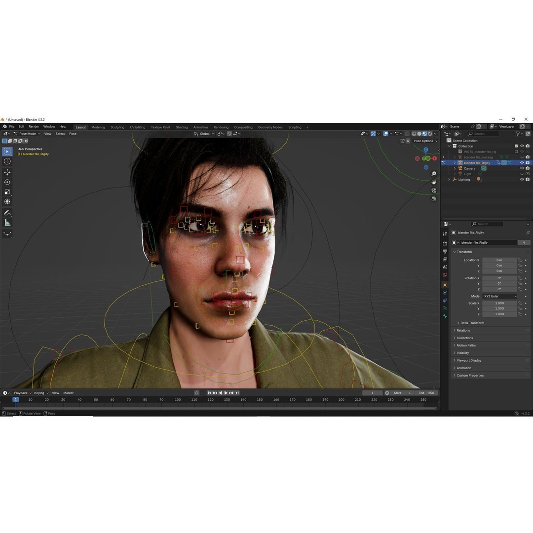 Tactical Worker 3D Model – Low Poly Rigged Character with PBR Textures - View 21
