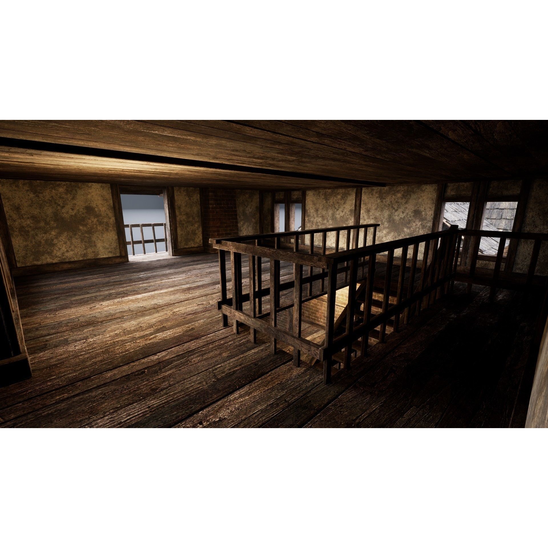 Enterable Medieval Slavic Cottage - Low-Poly Game-Ready 3D Model - View 15