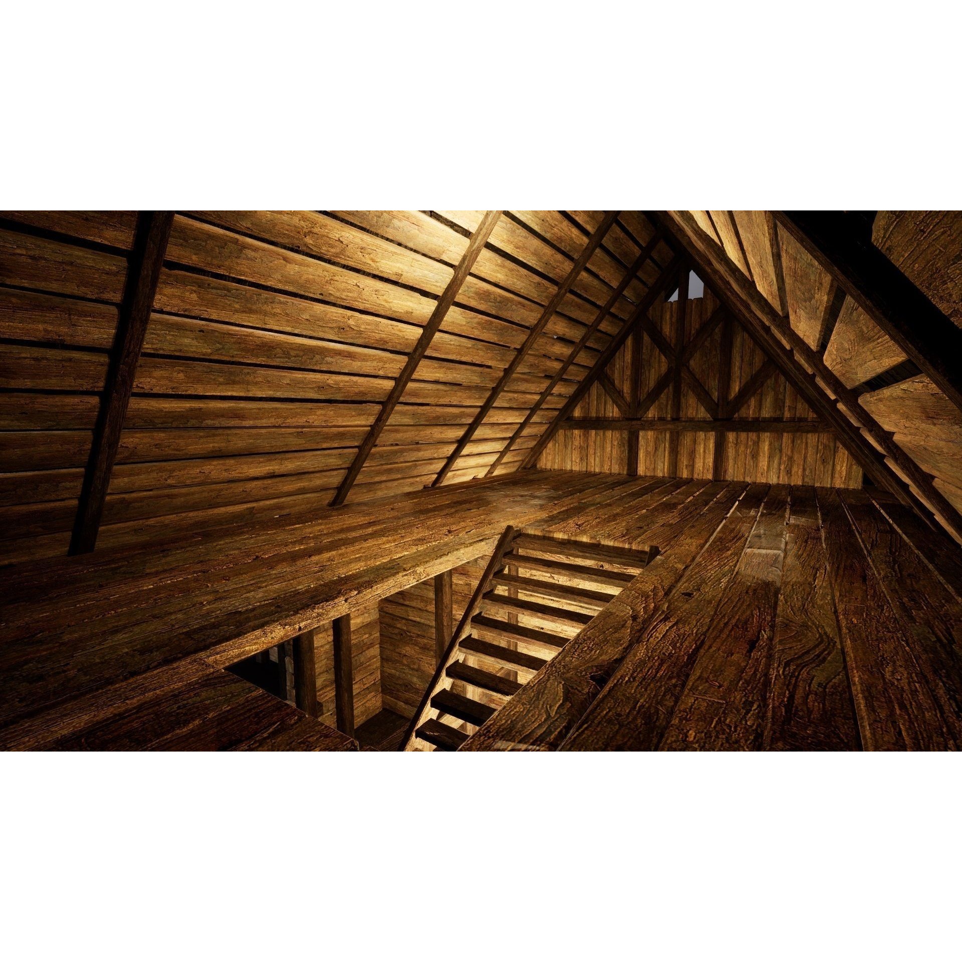 Enterable Medieval Slavic Cottage - Low-Poly Game-Ready 3D Model - View 18