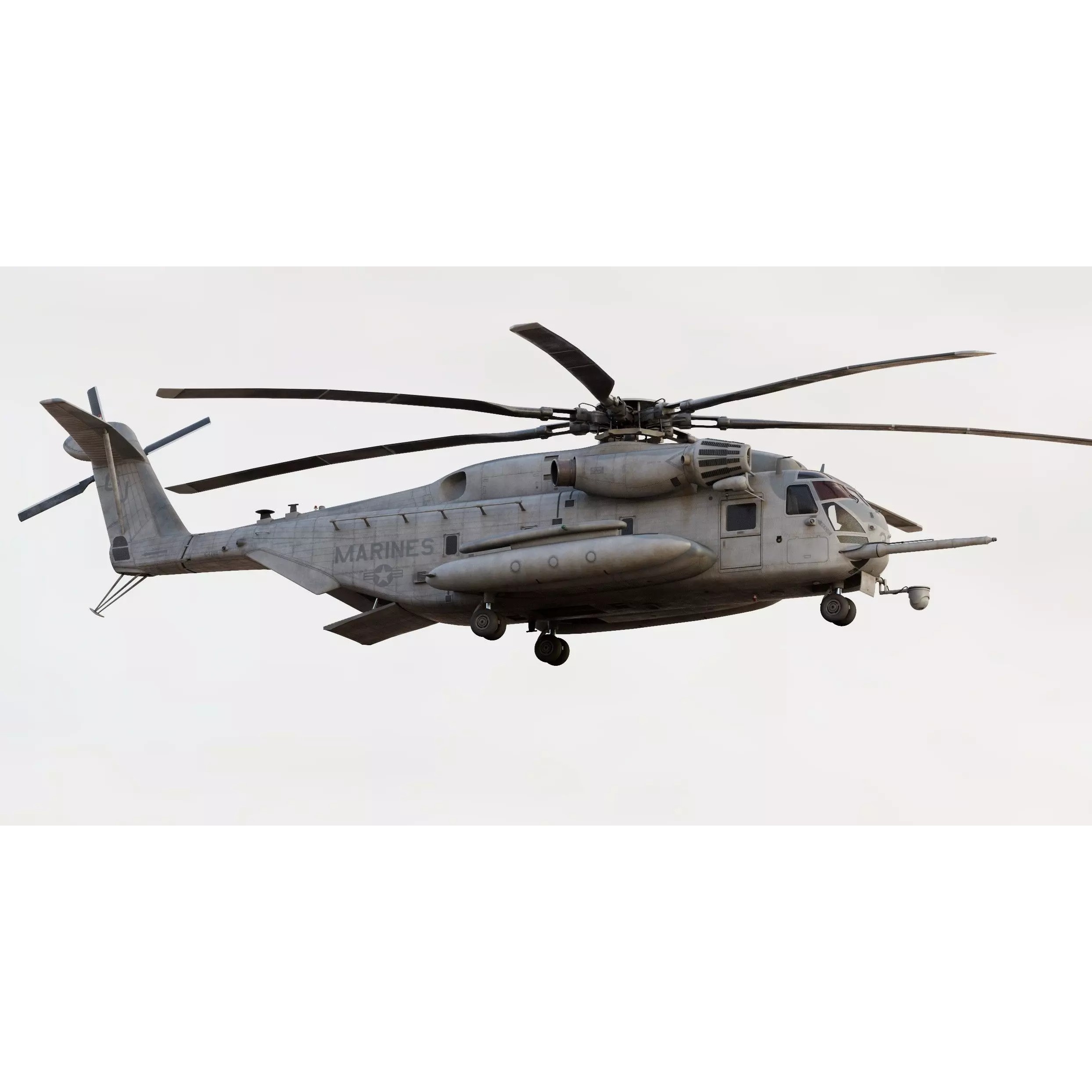 Sikorsky CH-53E Super Stallion Helicopter - Game-Ready 3D Model