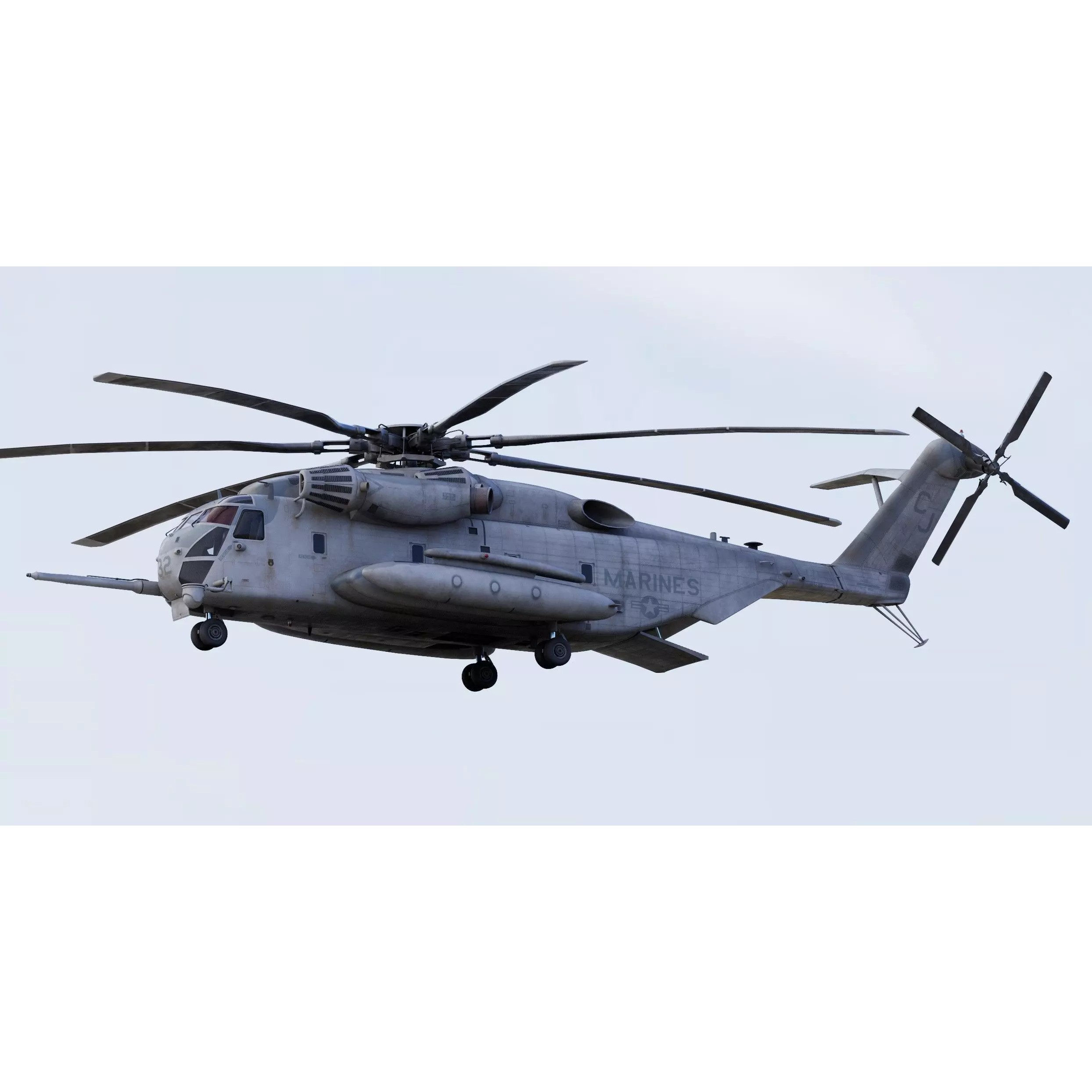 Sikorsky CH-53E Super Stallion Helicopter - Game-Ready 3D Model - View 5