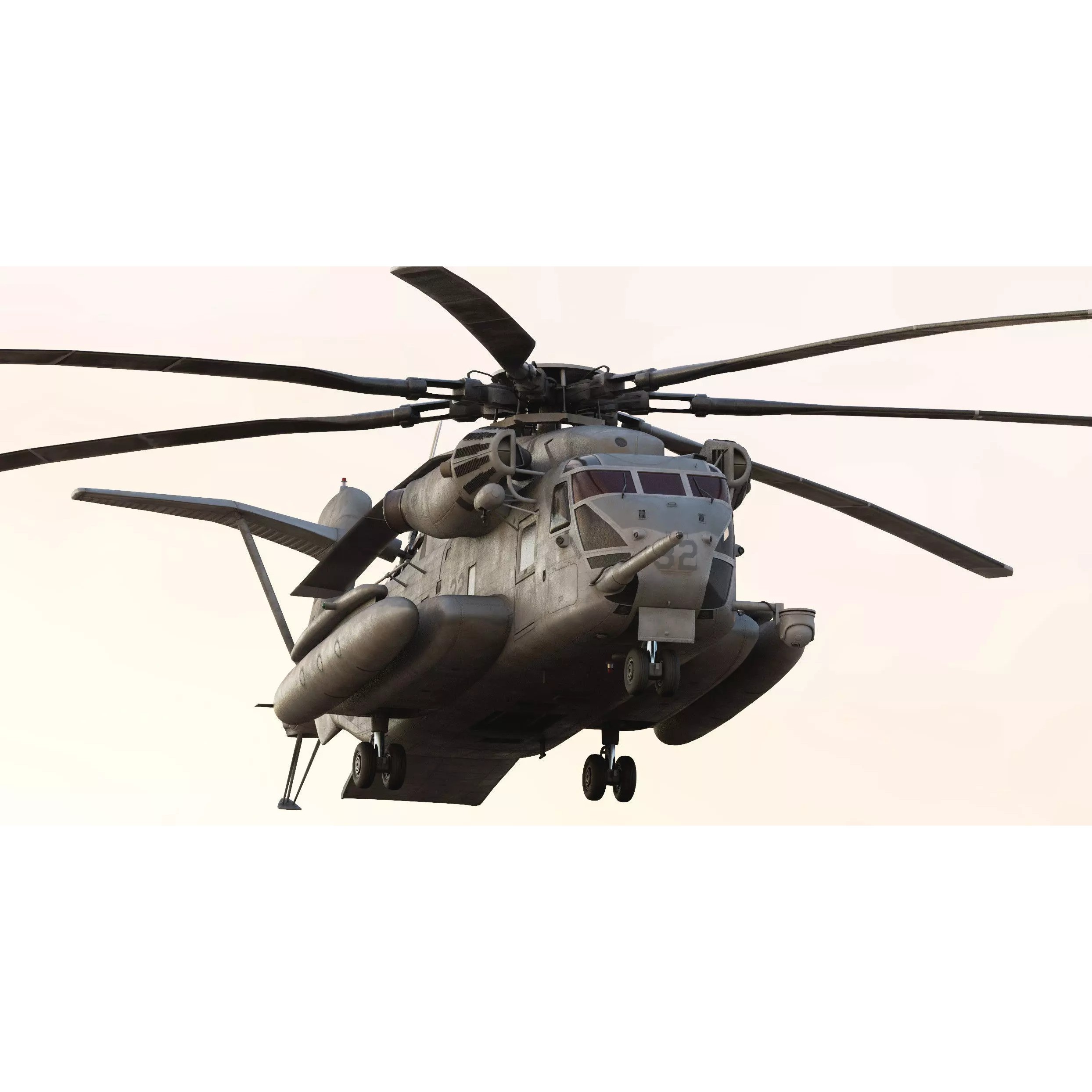 Sikorsky CH-53E Super Stallion Helicopter - Game-Ready 3D Model - View 7