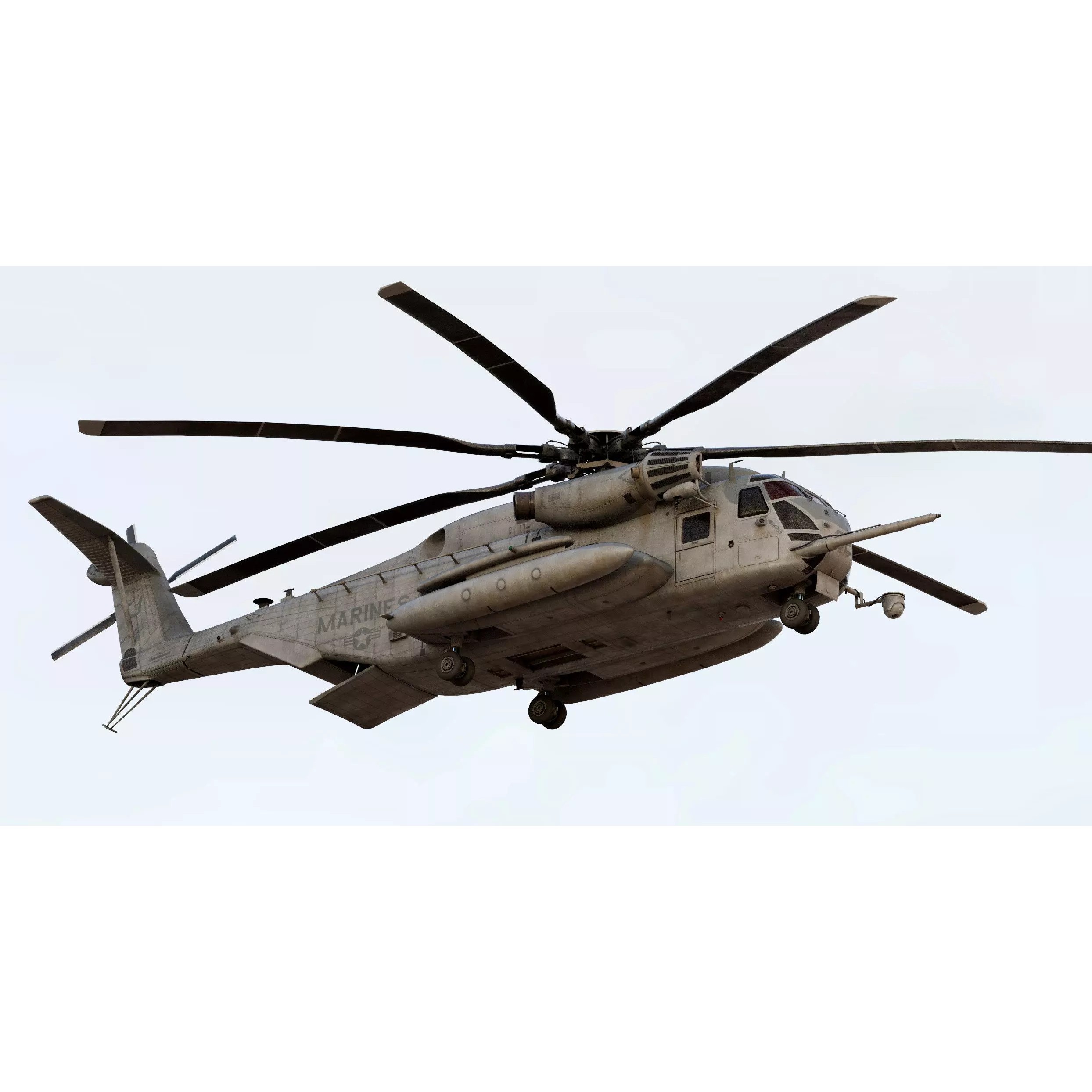 Sikorsky CH-53E Super Stallion Helicopter - Game-Ready 3D Model - View 9