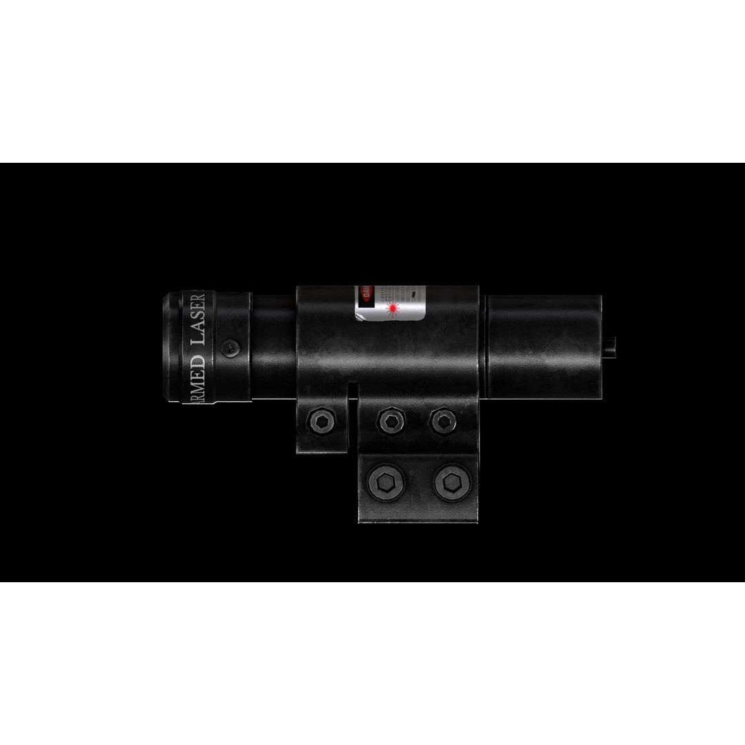 JG8 Laser Sight 3D Model – Low Poly Game Ready PBR Asset, FBX - View 4