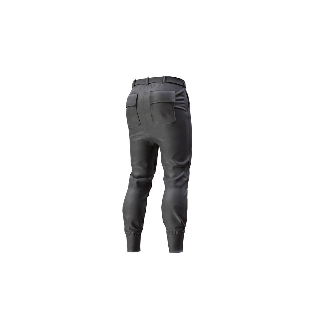 Military Armored Pants 3D Model – Rigged Low-Poly Tactical Clothing for UE5 - View 9