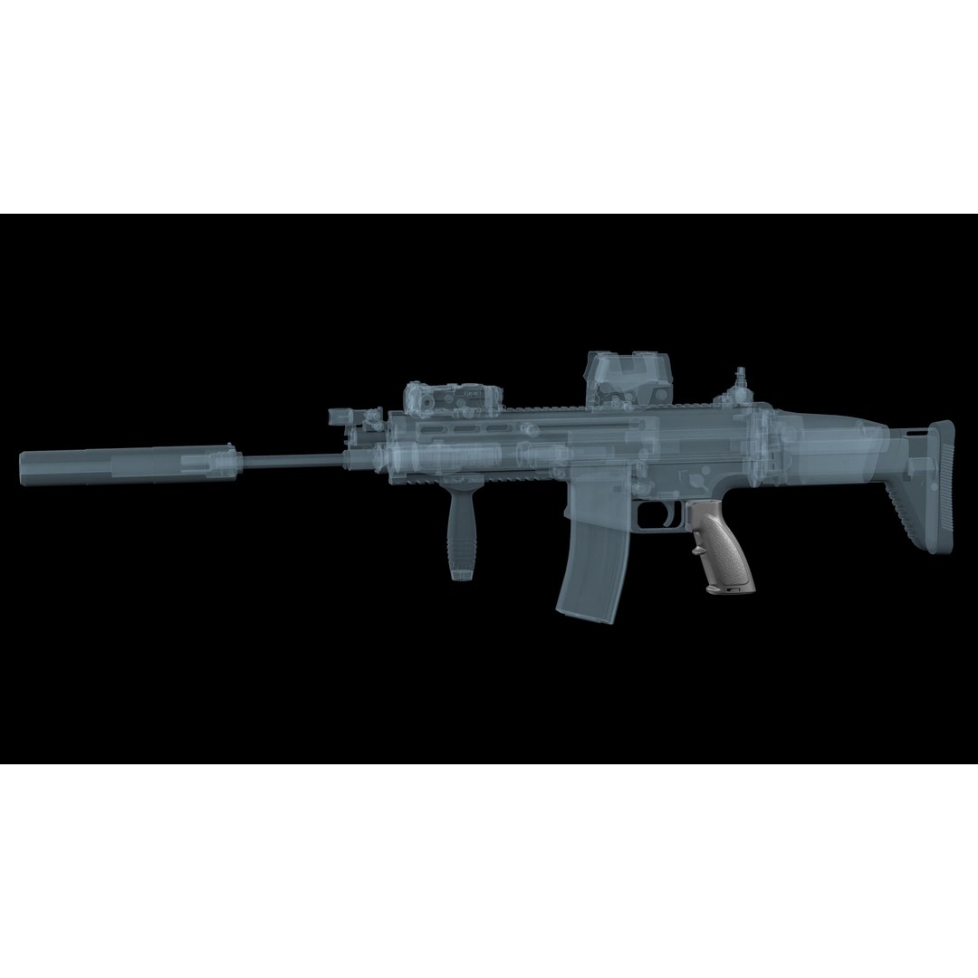 AR-15 Pistol Grip 3D Model – Low Poly Game Asset, FBX, PBR Textures - View 4