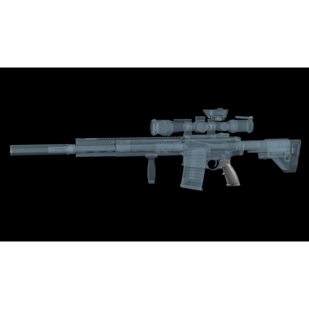 AR-15 Pistol Grip 3D Model – Low Poly Game Asset, FBX, PBR Textures - View 6